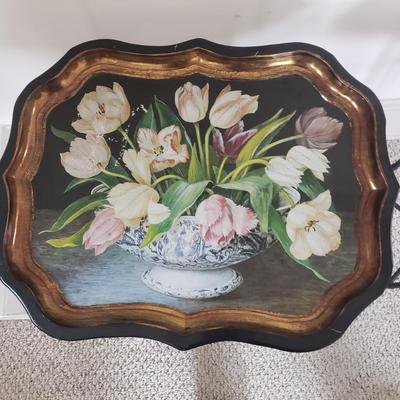 Pair of Painted Metal Tray Tables (A-KD)