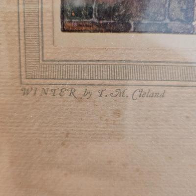 The Four Seasons Illustrations by T.M. Cleland (B1C-JS)