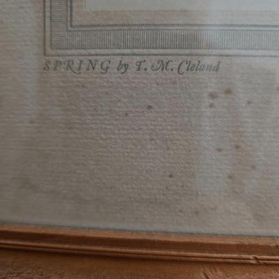 The Four Seasons Illustrations by T.M. Cleland (B1C-JS)