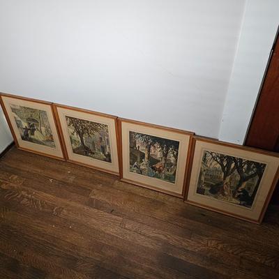 The Four Seasons Illustrations by T.M. Cleland (B1C-JS)