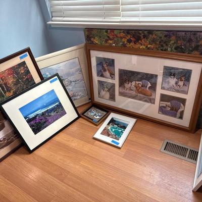 Framed artworks, photographs, Prints