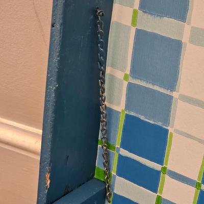 Painted Wooden Trunk (B1C-JS)