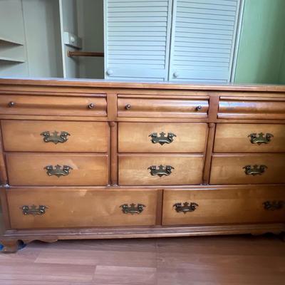 ANTIQUE AMERICAN EMPIRE Walnut CHEST 12 DRAWERS DRESSER