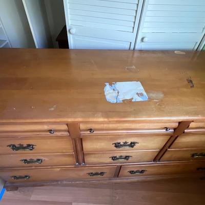 ANTIQUE AMERICAN EMPIRE Walnut CHEST 12 DRAWERS DRESSER