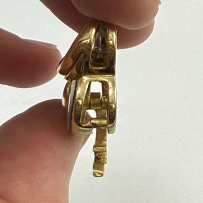 14K Dual-Toned Heart Pendant (ST-SS)