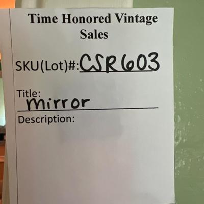 Square Tin and Tile Mirror