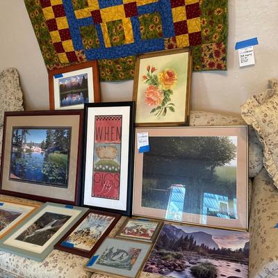 Artwork and photographs quilt not included