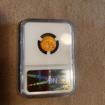 1913 $2.5 Indian Gold Eagle Coin MS-65 NGC