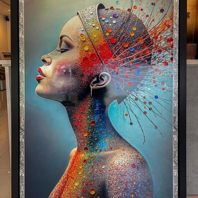 “Ember Crown”- framed