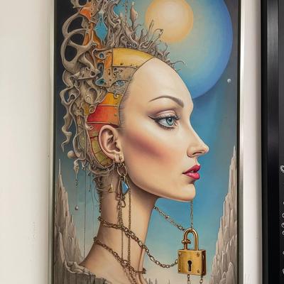 “Locked Mind” - framed