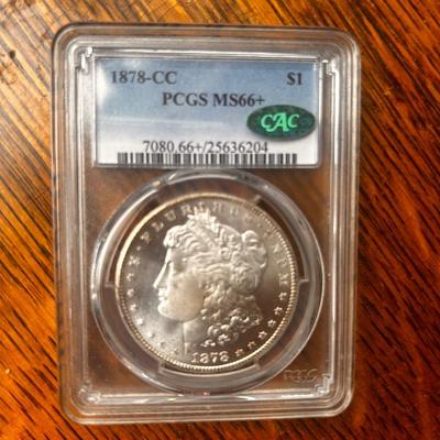 1878-CC $1 Morgan Silver Dollar PCGS MS66+ CAC