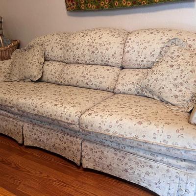 3- Person Skirted Sofa