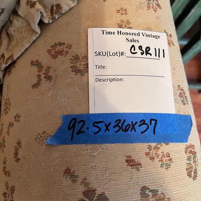 3- Person Skirted Sofa