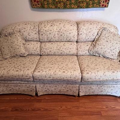 3- Person Skirted Sofa
