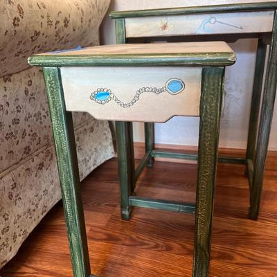 Painted Fruit Nesting Tables