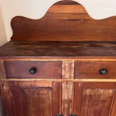 SOLD Early 20th cent Wooden Farmhouse jam jelly Cabinet