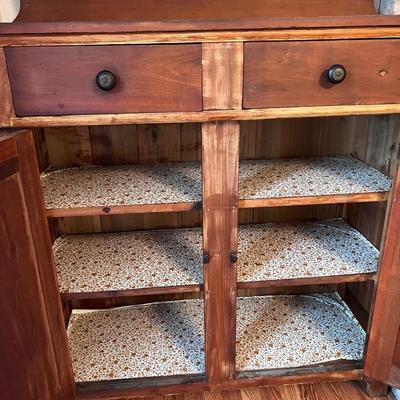 SOLD Early 20th cent Wooden Farmhouse jam jelly Cabinet