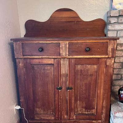 SOLD Early 20th cent Wooden Farmhouse jam jelly Cabinet