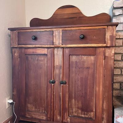 SOLD Early 20th cent Wooden Farmhouse jam jelly Cabinet