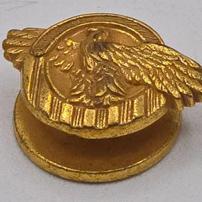 LOT 23J: Two Army Achievement Medals, WW2 US Army Honorable Discharge Buttonhole Lapel Pin Ruptured Duck Buttons, and More