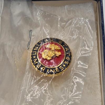 LOT 23J: Two Army Achievement Medals, WW2 US Army Honorable Discharge Buttonhole Lapel Pin Ruptured Duck Buttons, and More