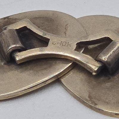 LOT 24J: Single 10k White Gold Cufflink / 2.46 grams