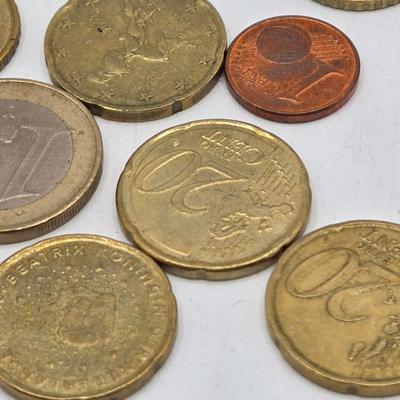 LOT 26J: Vintage Lottery Tickets, Collection of Euro Coins, and Philadelphia Transit Tokens