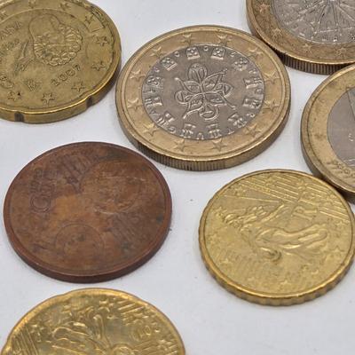 LOT 26J: Vintage Lottery Tickets, Collection of Euro Coins, and Philadelphia Transit Tokens