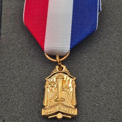 LOT 27J: Original NATO Former Yugoslavia Medal , Indianapolis 500 Pins, Avon Calling Pin, and More