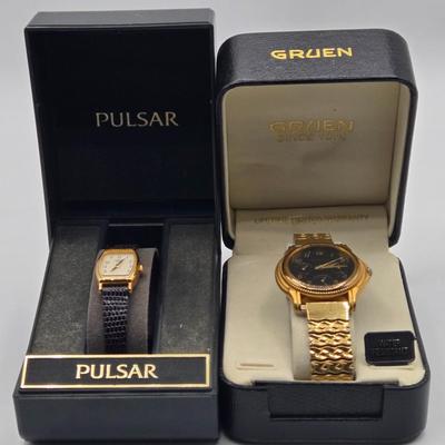 LOT 30J: Pulsar Watch and Gruen Watch