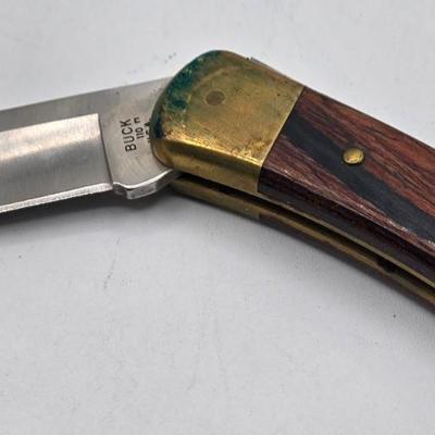 LOT 31J: NIB 3 Pocket Knives with Eagle Design, Buck Knife with Case, and More