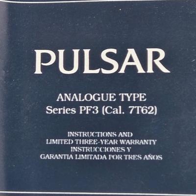 LOT 32J: NIB Vintage Pulsar Chronograph Watch