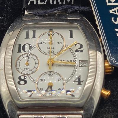 LOT 32J: NIB Vintage Pulsar Chronograph Watch