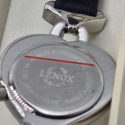 LOT 33J: Vintage Elgin Bradley Quartz Statue of Liberty Watch, Lenox Crystal Heart Watch, and Waltham Prestige Quartz Watch All in...