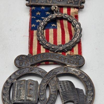 LOT 36J: Collection of Patriotic Order of Americans (P.O. of A.) Medals