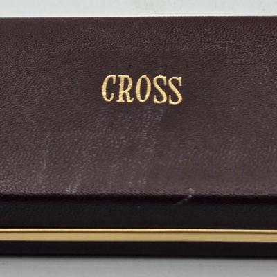 LOT 38J: Waterman Pen and Ink Cartridge Set, Cross 10k Gold-filled Ballpoint Pen, and Parker Fountain Pen