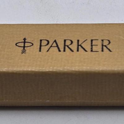 LOT 38J: Waterman Pen and Ink Cartridge Set, Cross 10k Gold-filled Ballpoint Pen, and Parker Fountain Pen