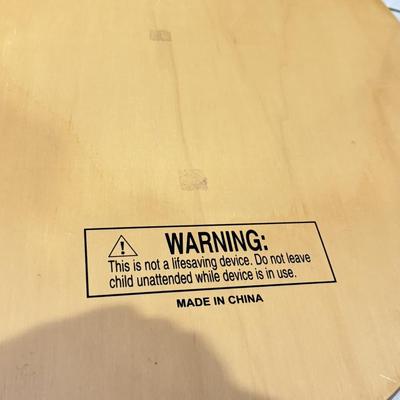 LOT 77: 25 x 7 Green Metal Exit Sign & Wood Lifeguard Wall Decor