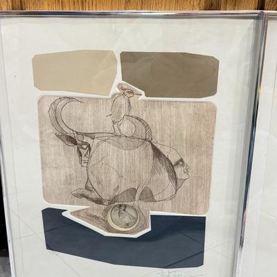 LOT 78: Signed & Numbered Framed Artwork