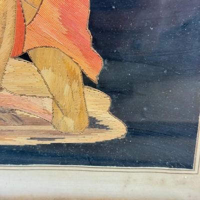 LOT 79: Signed Intricate Artwork - Bull Riding / Fighting