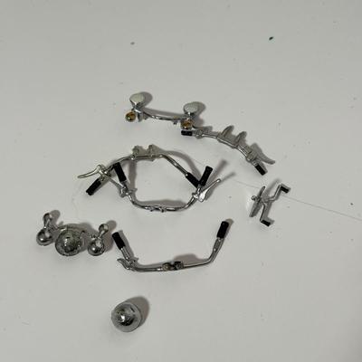 LOT 81: The Franklin Mint Motorcycle Models w/ COAs & American Flag Motorcycle Model w/ Helmet & Display Case