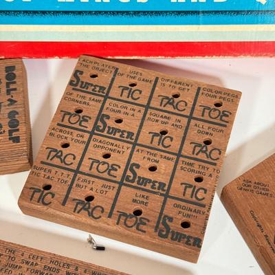 LOT 82: Vintage Games: Plinko, Tripoley, Wood Peg Games & More