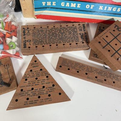 LOT 82: Vintage Games: Plinko, Tripoley, Wood Peg Games & More