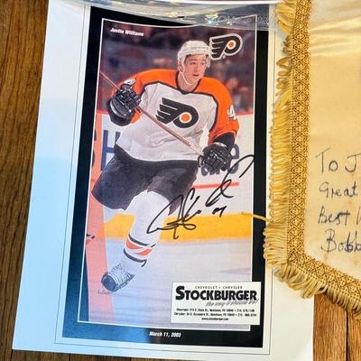 LOT 83: Vintage & Modern Sports Memorabilia: NHL Philadelphia Flyers, New York Yankees, NFL Football Games, England v Sweden Banner...