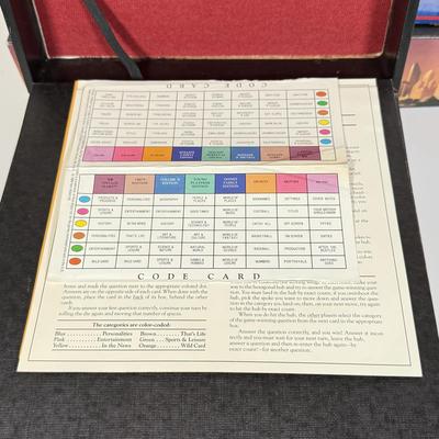 LOT 85: Trunk for Trivia, Cheers Board Game, Trump Board Game & Top Ten Lists Game