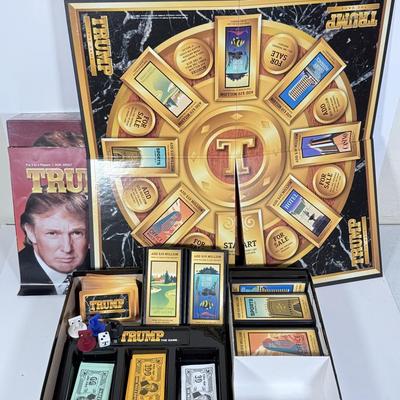 LOT 85: Trunk for Trivia, Cheers Board Game, Trump Board Game & Top Ten Lists Game