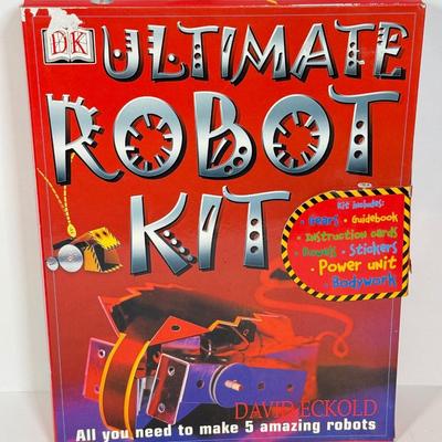 LOT 86: Quicksilver Estes Ready To Fly Model Rocket Set & DK Ultimate Robot Kit