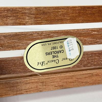 LOT 94: 1997 Byer's Choice The Carolers Man on Bench Feeding Birds