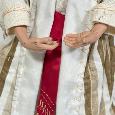 LOT 95: Jesus Water into Wine Doll by Ashton-Drake Galleries w/ Pots & COA