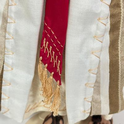 LOT 95: Jesus Water into Wine Doll by Ashton-Drake Galleries w/ Pots & COA